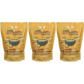 SHINE Super Petit Déjeuner - Flocons d'Avoine Pomme, Amande & Cannelle bio