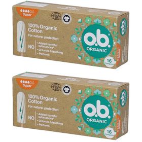 O.B® Bio-Tampons aus Bio-Baumwolle - Super