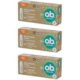 O.B® Bio-Tampons aus Bio-Baumwolle - Super
