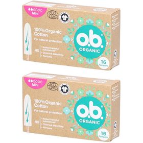 O.B® Bio-Tampons aus Bio-Baumwolle - Mini