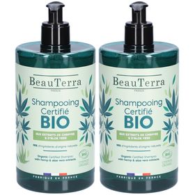 BeauTerra Shampoo mit Bio-Zertifikat - Hanf und Aloe Vera