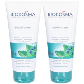 BIOKOSMA Shower Cream - Crème de douche revitalisante au genévrier & tulsi bio