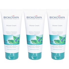 Biokosma Shower Cream - Crème de douche revitalisante au genévrier & tulsi BIO