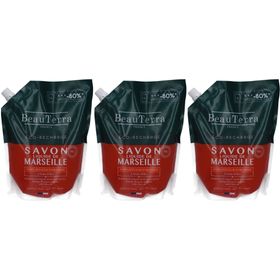 BEAUTERRA Savon Liquide de Marseille Parfum Fleur d'Oranger Recharge