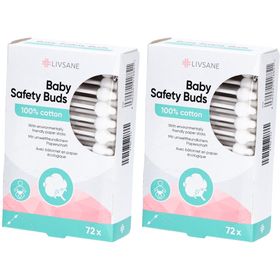 LIVSANE® Sicherheitswattestäbchen für Babys