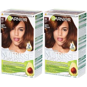 GARNIER NUTRISSE Crème Coloration permanente nutritive 43 Châtain doré