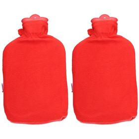 Sänger Bouillotte 2L – Housse Polaire Rouge