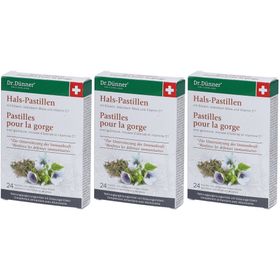 Dr. Dünner Pastilles pour la gorge à la guimauve, à la mousse & à la vitamine C