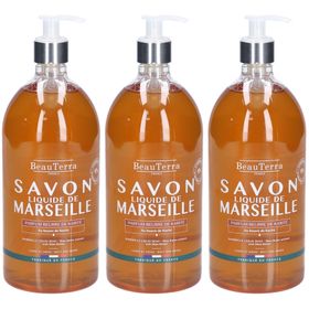 BeauTerra Savon Liquide de Marseille - Karité 1L