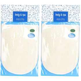 HERBA Gant en loofah et tissu éponge