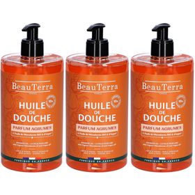 BEAUTERRA Huile de Douche Parfum Agrumes