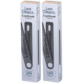 LastObject Wiederverwendbares Wattestäbchen schwarz mit Etui