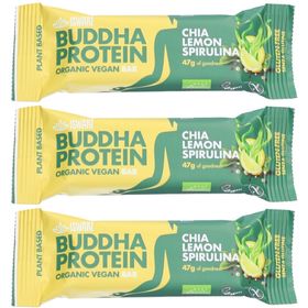 ISWARI Buddha Protein - Bio Chia, Zitrone und Spirulina Protein Riegel