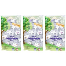 Sänger Wärmflasche Naturkautschuk Plüsch 2L Sterne blau