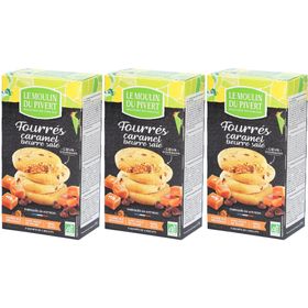 LE MOULIN DU PIVERT Cookies Fourrés au Caramel beurre salé