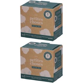 LES PETITES CHOSES Tampons aus Bio-Baumwolle ohne Applikator Super Plus