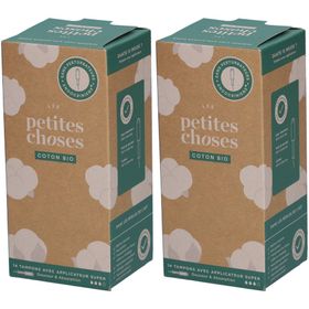 LES PETITES CHOSES Tampons en coton bio avec applicateur Super