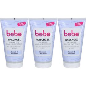 bebe® Waschgel & milder Augen Make-up Entferner mit Aprikosenextrakt