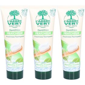 L'ARBRE VERT Zahnpasta Frische x3
