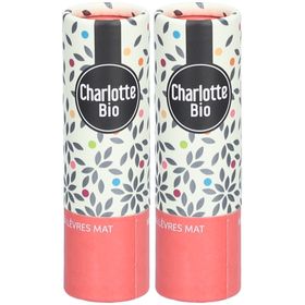 CHARLOTTE BIO Matter Lippenstift - Rosé-Rot