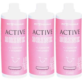 FitnFemale Active Drink Konzentrat Getränk L-Carnitin Erdbeere Rhabarber