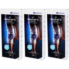 BAUERFEIND® GenuTrain® S Titanium Kniestütze Rechts Gr. 3