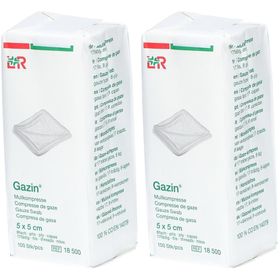 GAZIN® Compresse de Gaze non stérile 8 plis 5 x 5 cm