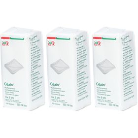 GAZIN® Compresse de Gaze non stérile 8 plis 5 x 5 cm