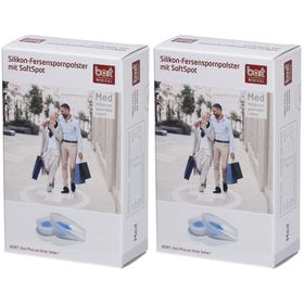 Bort Protège-talon en silicone avec SoftSpot, 1 paire