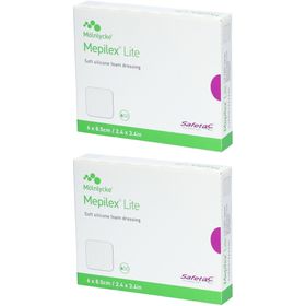 MÖLNLYCKE® Mepilex® Lite Hydrozelluläres silikonisiertes Pflaster 6 x 8,5 cm