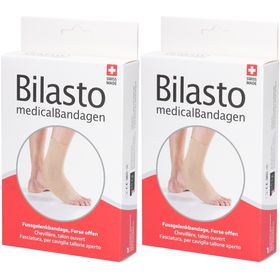 BILASTO Knöchelbandage mit offener Ferse Beige M