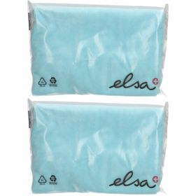 ELSA Taie d'oreiller 50 x 9 cm velours Bleu clair