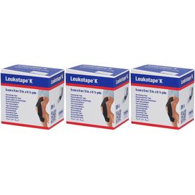 Essity Leukotape K Kinesiologie-Binde 5 cm x 5 m – Schwarz