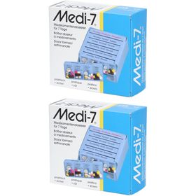 MEDI-7® Wochen-Dosierbox für Medikamente - blau