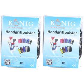 KÖNIG Rembourrage de poignée béquilles noir velcro