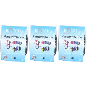 KÖNIG Rembourrage de poignée béquilles noir velcro