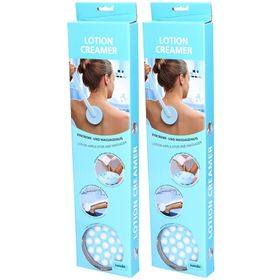 Sundo Lotion Creamer - Applicateur de crème - Manche 44 cm blanc/bleu