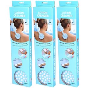 Sundo Lotion Creamer - Applicateur de crème - Manche 44 cm blanc/bleu