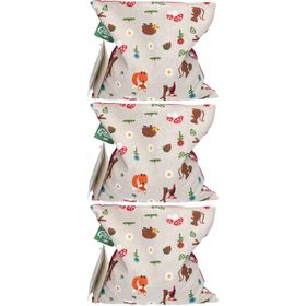 Himmelgrün® Kinder Kirschkernkissen 20x20 cm – Design Waldtiere