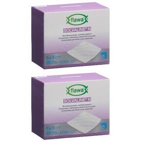 Flawa Solvaline N Compresses stériles 5x5 cm