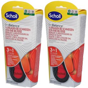 Scholl In-Balance Semelles orthopédiques douleurs genoux et talon 37-39,5