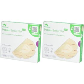 MÖLNLYCKE® Mepilex® Border Flex Oval - Selbstfixierender silikonisierter Hydrozellulärer Verband 7,8 x 10 cm