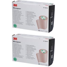 3M Micropore Pansement en rouleau avec distributeur 5 cm x 9,14 m
