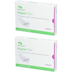MÖLNLYCKE® Mepitel® Film - Semipermeable, dünne, transparente, silikonisierte Selbstklebefolie 6 x 7 cm