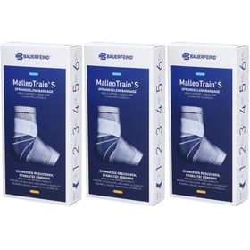 BAUERFEIND® Malleotrain® S Sprunggelenkbandage Größe 5 links Titan