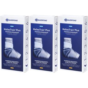 BAUERFEIND® Malleotrain® Plus Aktivbandage Gr. 4 rechts Titanium