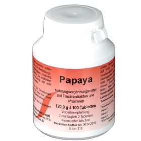 Comprimés à mâcher à base de papaye