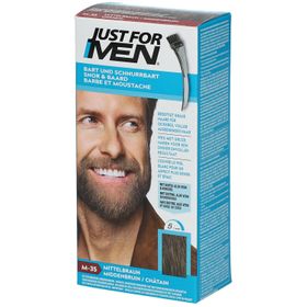 JUST FOR MEN® Pflege-Brush-In-Color-Gel mittelbraun