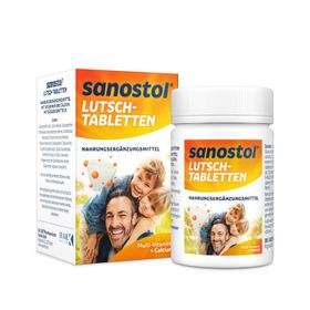 Sanostol Lutschtabletten mit 12 wichtigen Vitamine und der Extraportion Calcium