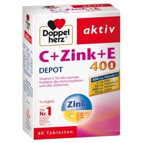 Doppelherz® aktiv C + Zink + E 400 DEPOT Tabletten